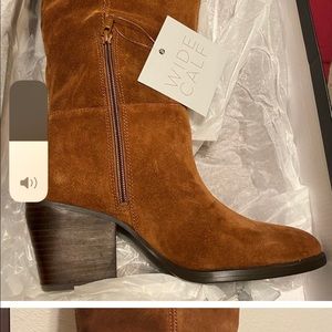 Gorgeous brand new plus size suede knee boots.